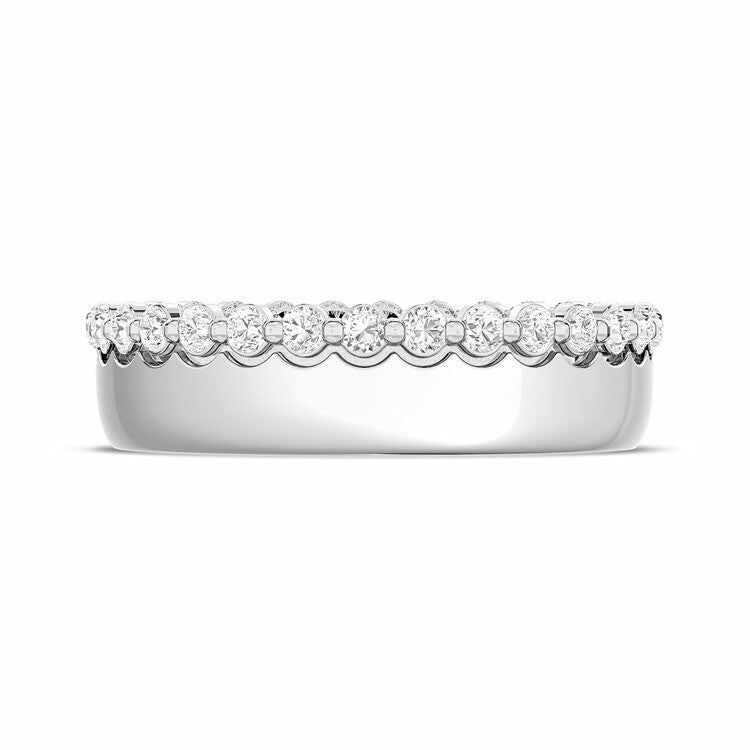 Diamond Edge High Polish Wedding Band Style # 1536