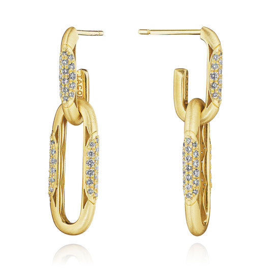 Double Link Diamond Earrings | Style # FE 8222S