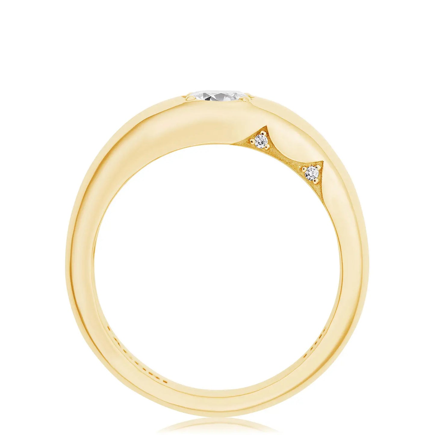 Domed Diamond Ring - 0.52ct # FR817 RD