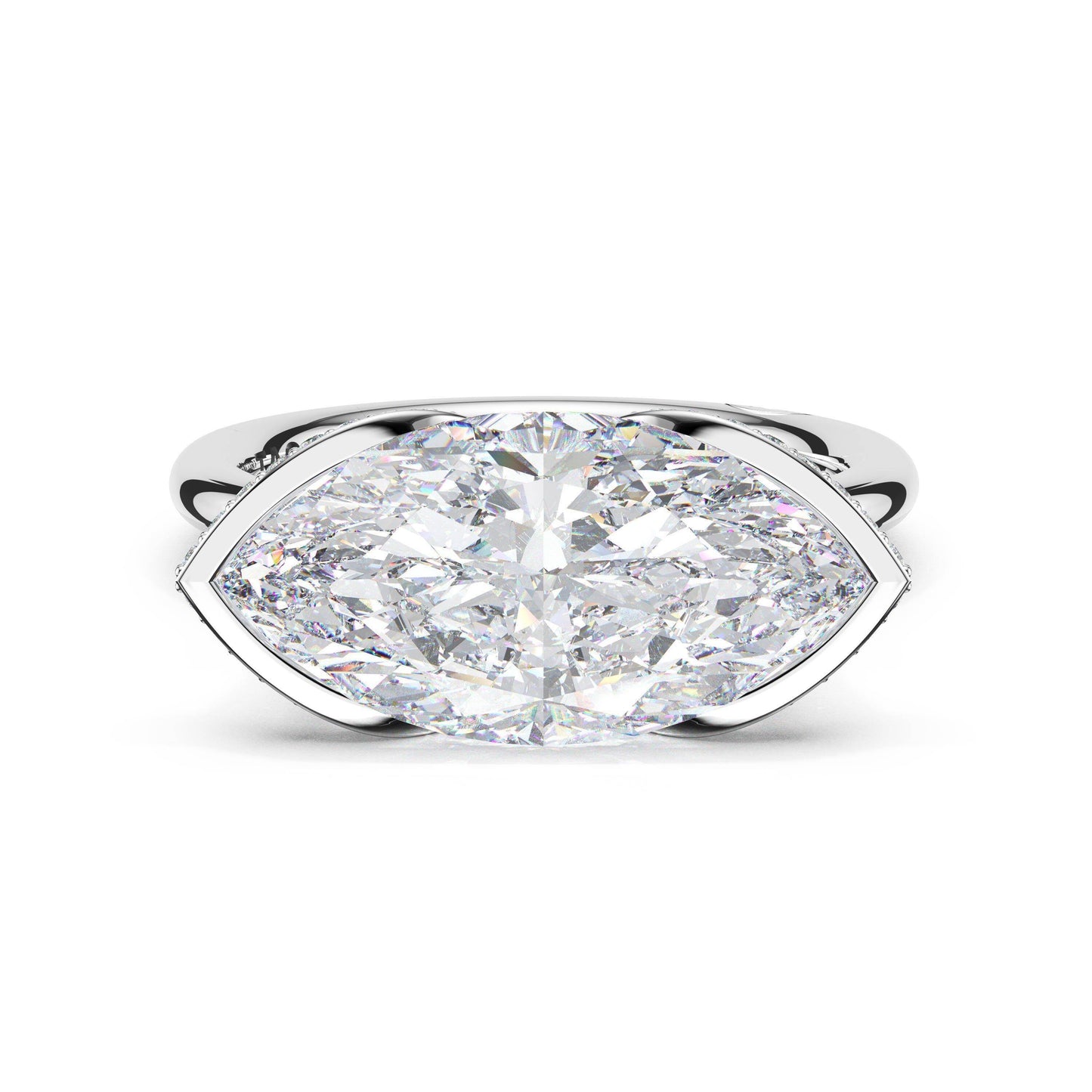Marquise Solitaire Engagement Ring | Style # 42925 MQ