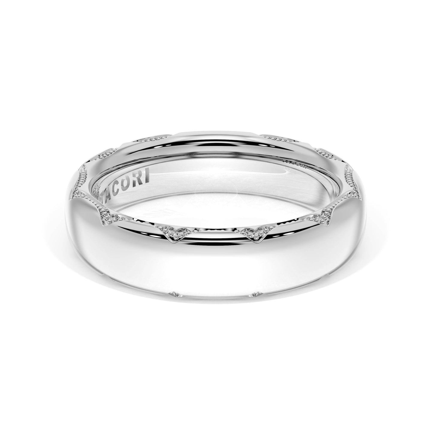 High Polish Wedding Band # 4144 B