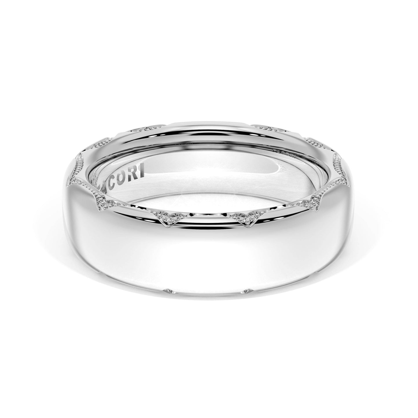 High Polish Wedding Band # 4144 B