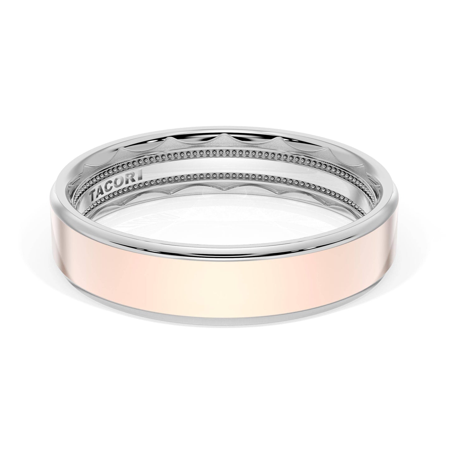 Flat High Polish Finish Wedding Band Style # 1665