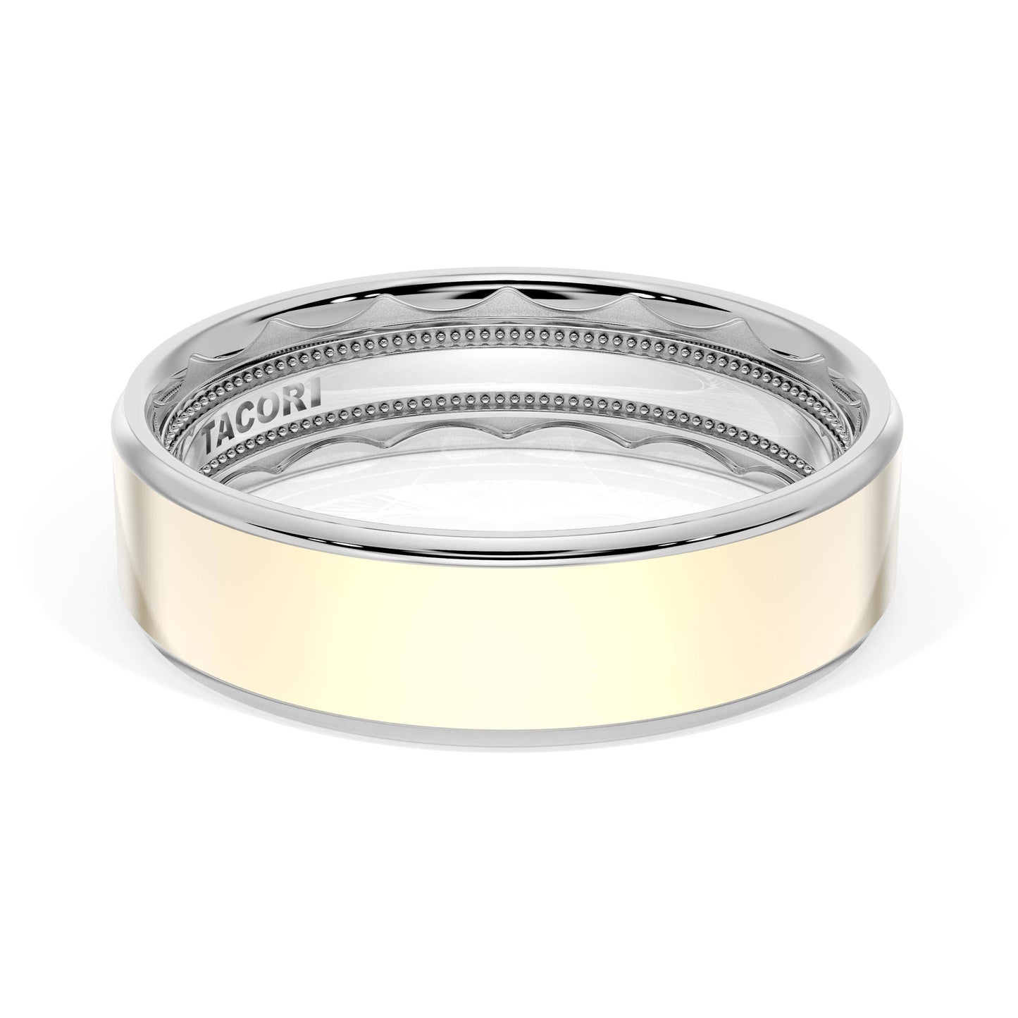Flat High Polish Finish Wedding Band Style # 1665