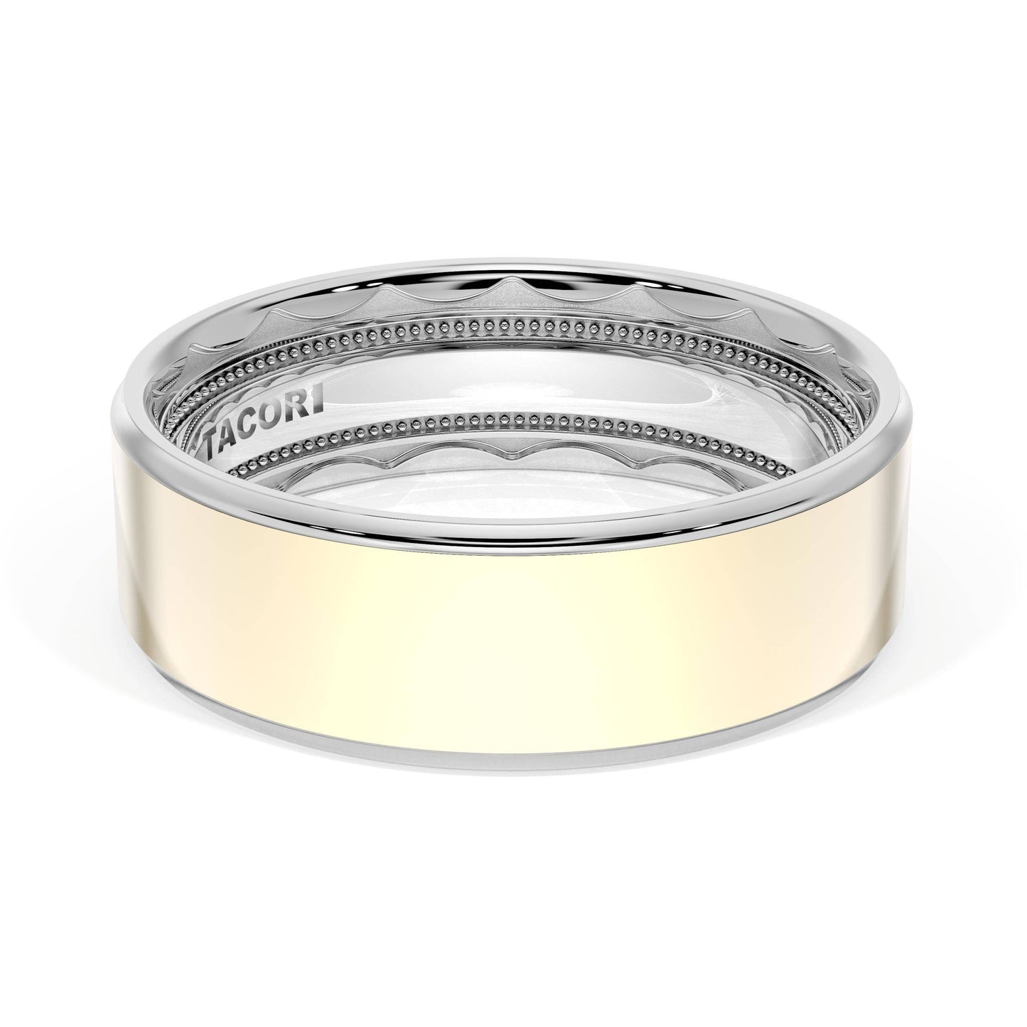 Flat High Polish Finish Wedding Band Style # 1665
