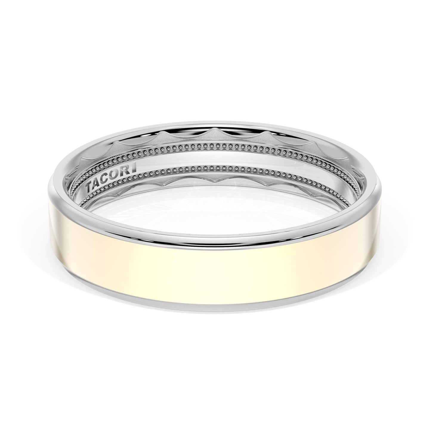 Flat High Polish Finish Wedding Band Style # 1665