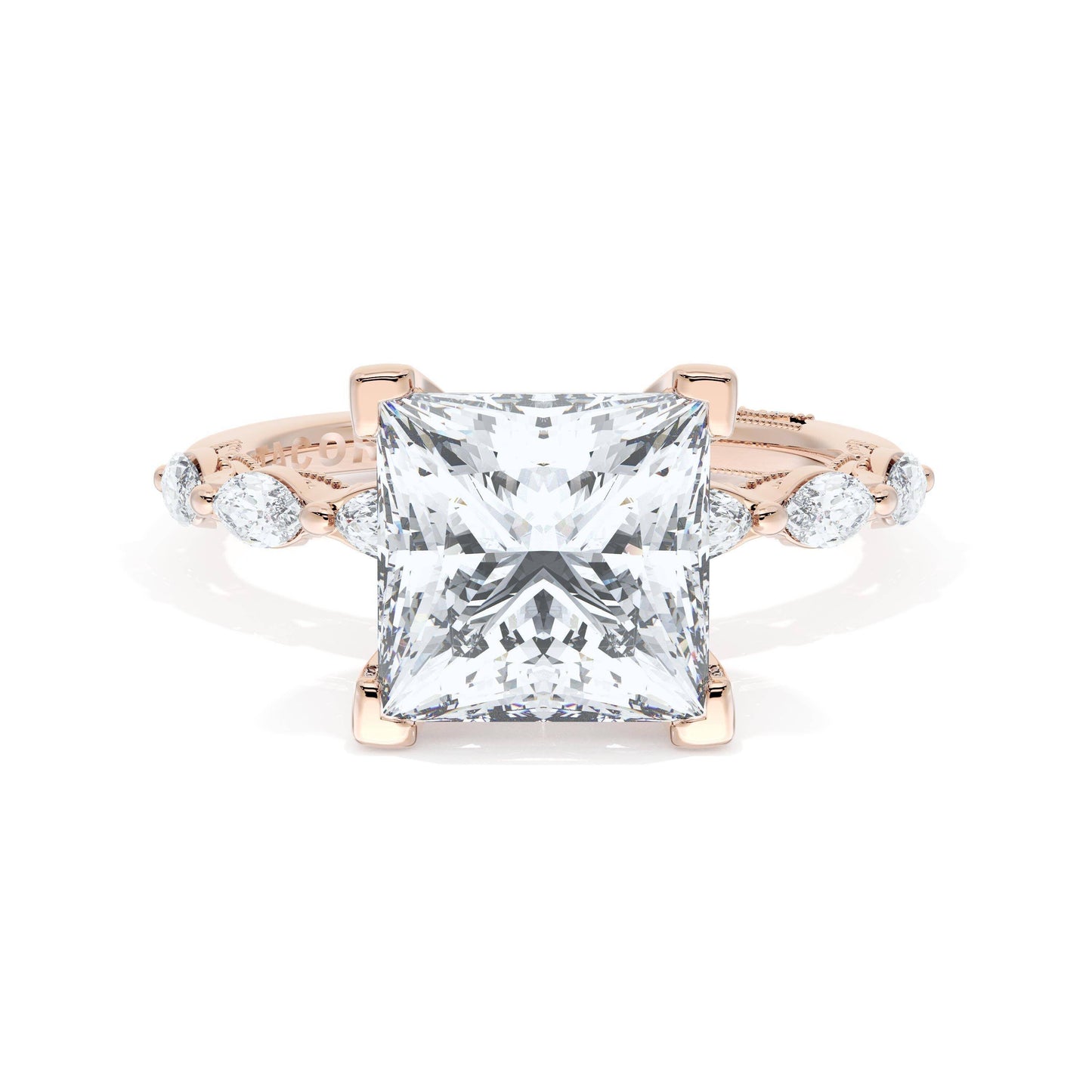 Princess Solitaire Engagement Ring Style # 42225