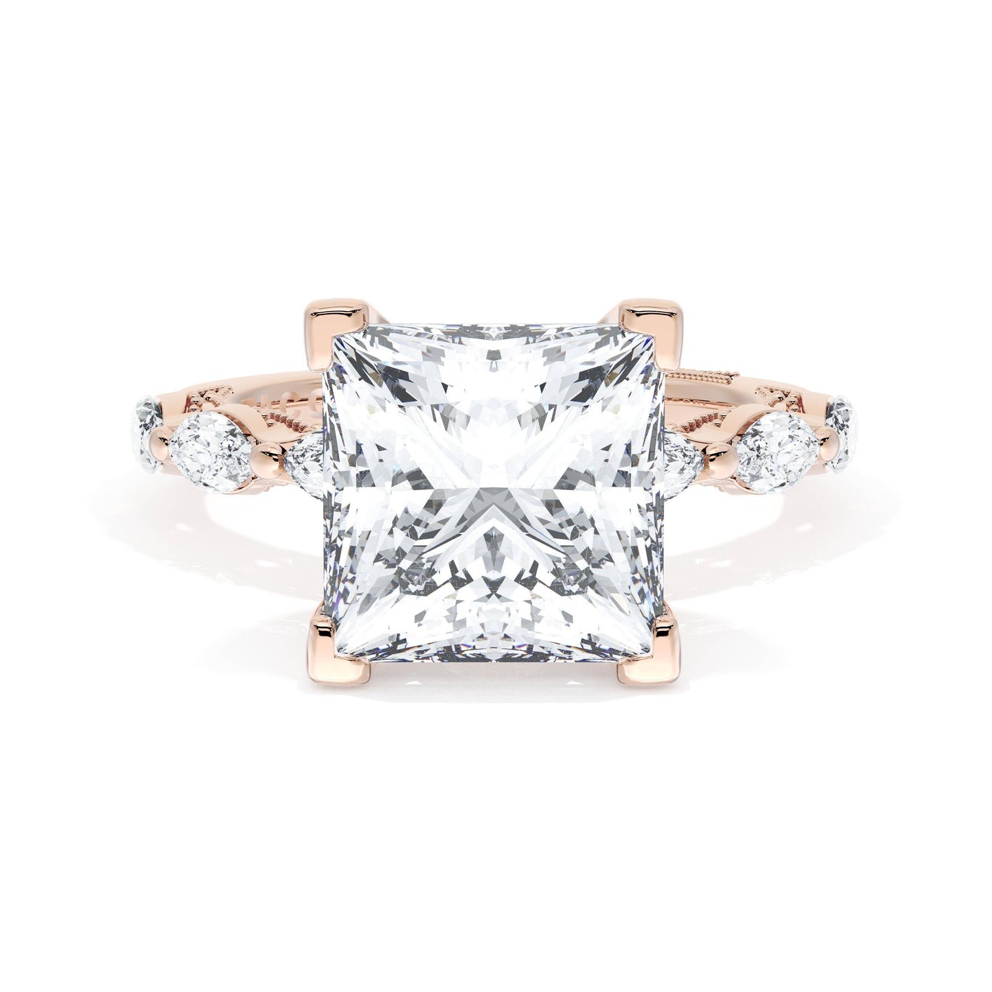 Princess Solitaire Engagement Ring Style # 42225