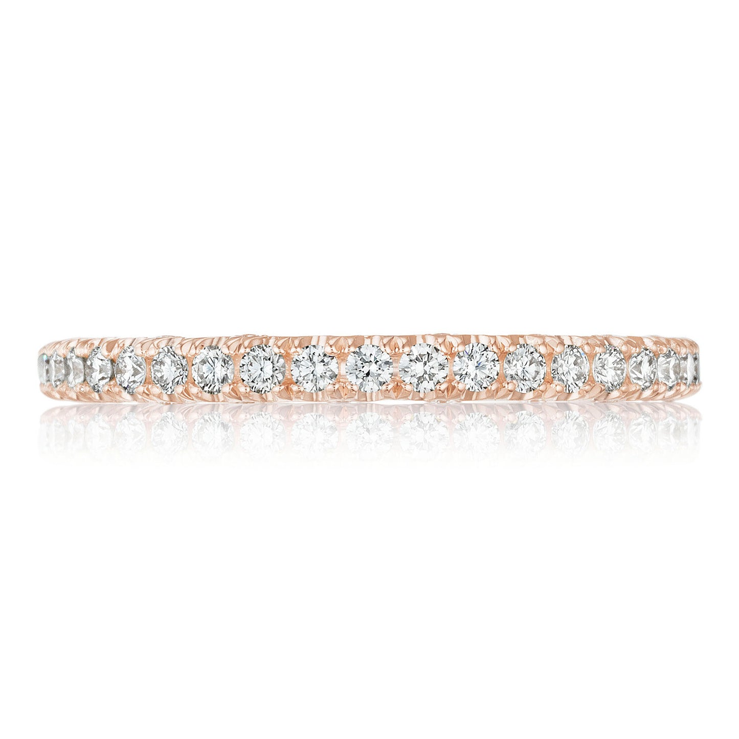 French PavÃ© Diamond Wedding Band Style # HT 2545