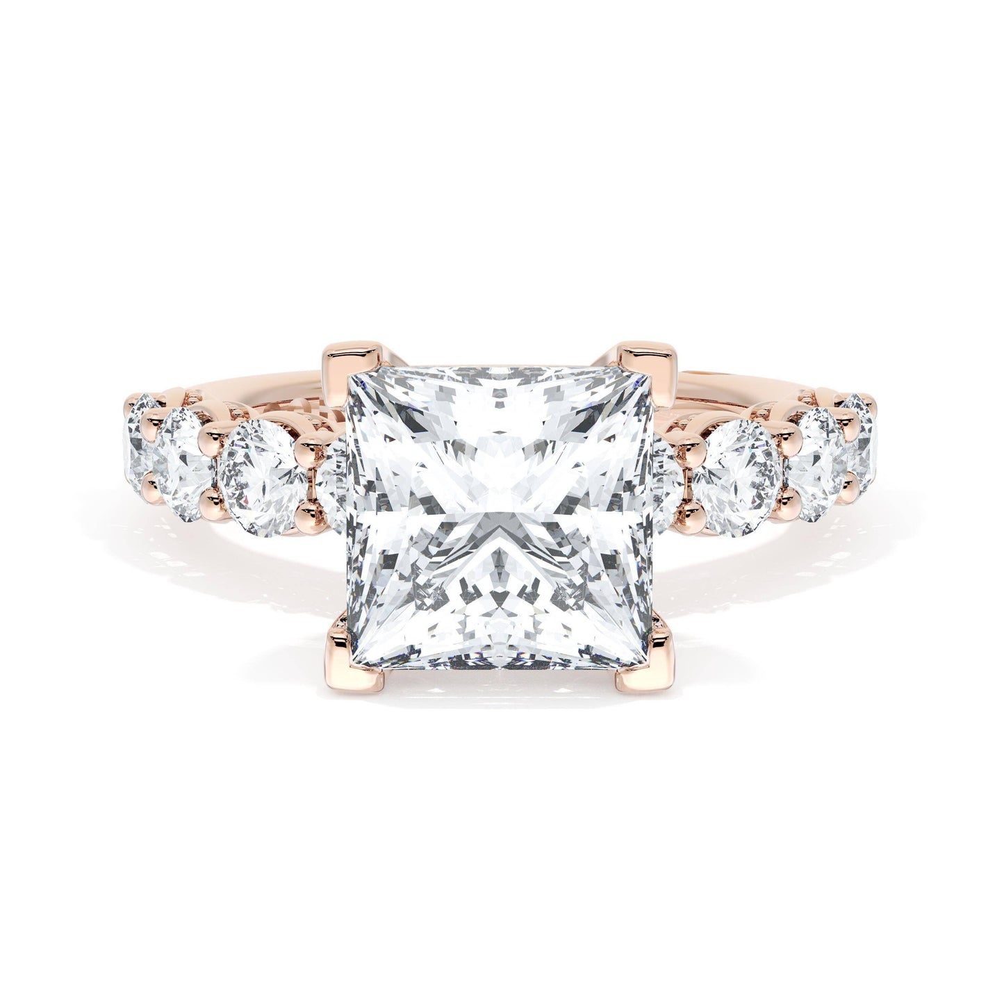 Princess Solitaire Engagement Ring Style # 415PR