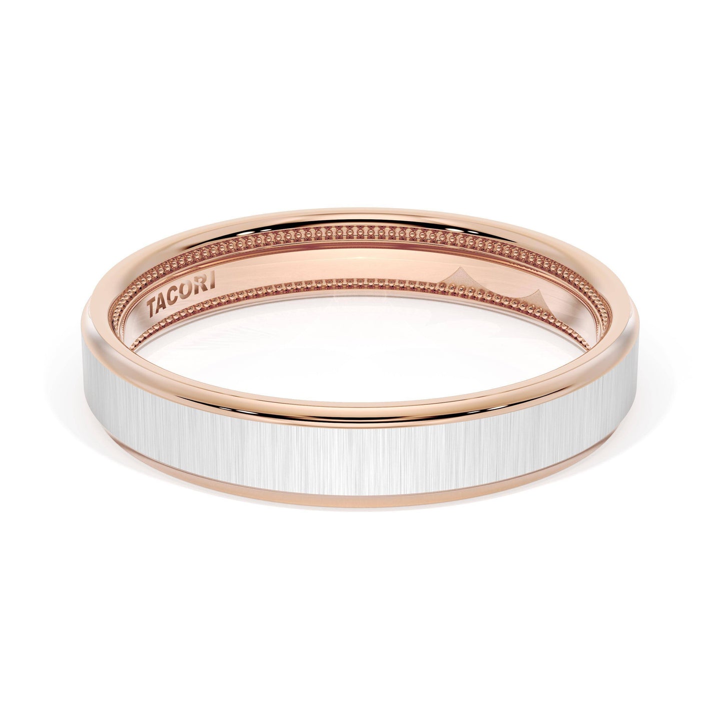 Flat Satin Finish Wedding Band Style # 1634