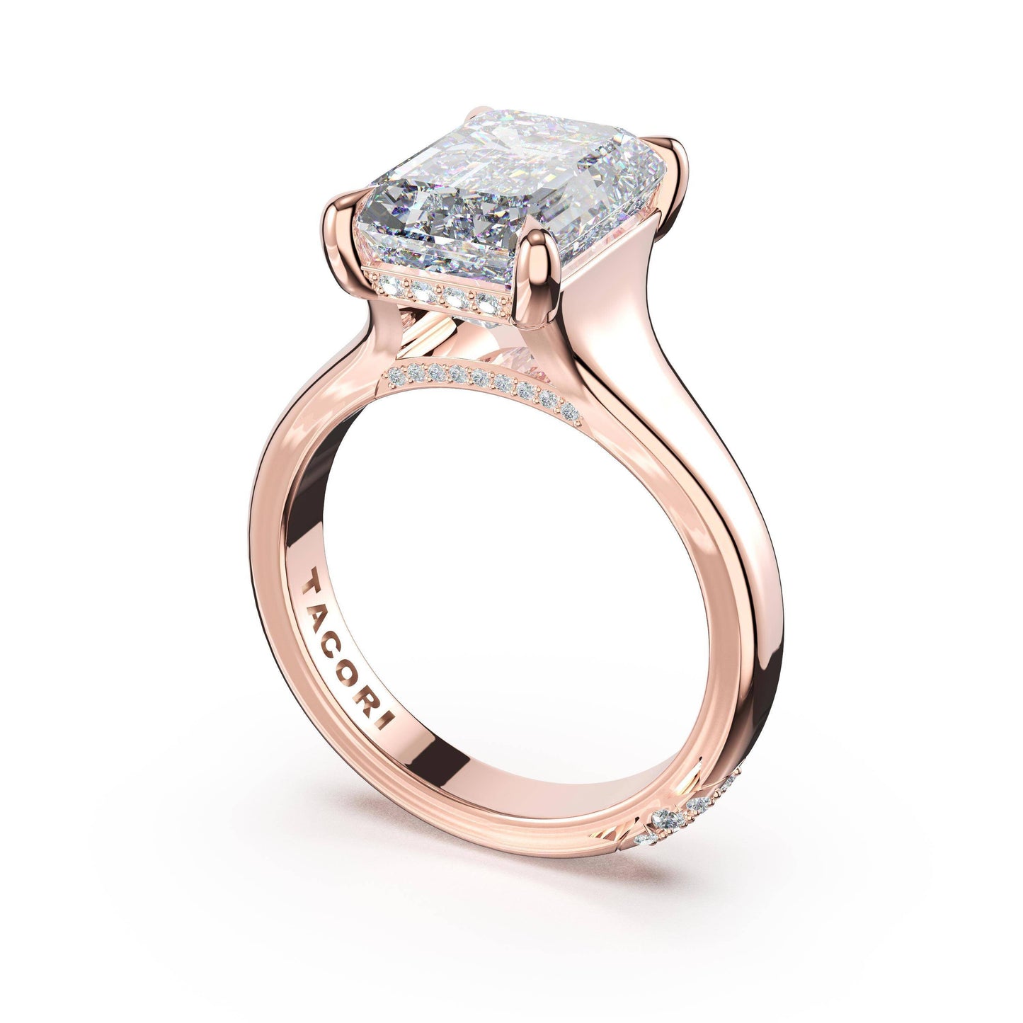 Emerald Solitaire Engagement Ring | Style # 4283 EC