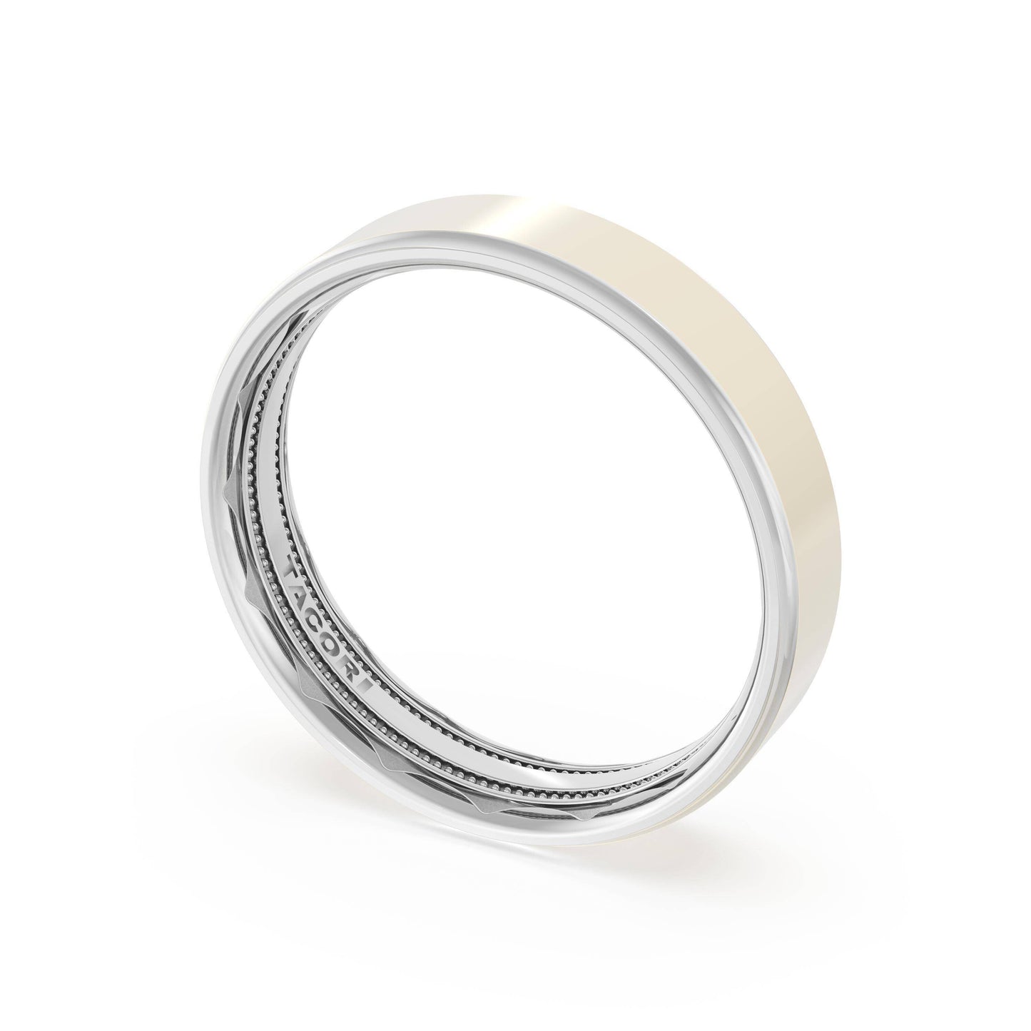 Flat High Polish Finish Wedding Band Style # 1665