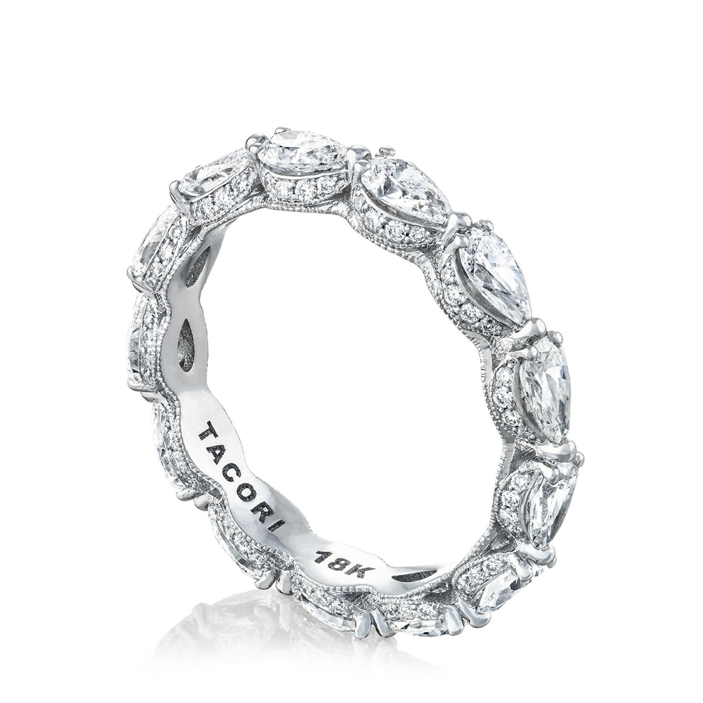 Pear Cut Diamond Eternity Band