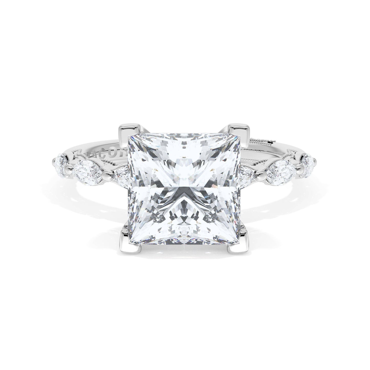 Princess Solitaire Engagement Ring Style # 42225