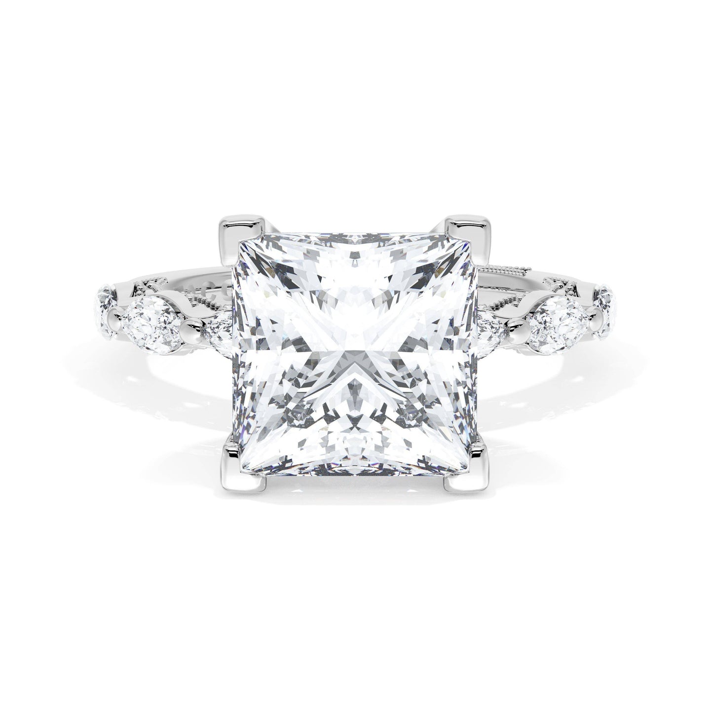 Princess Solitaire Engagement Ring Style # 42225