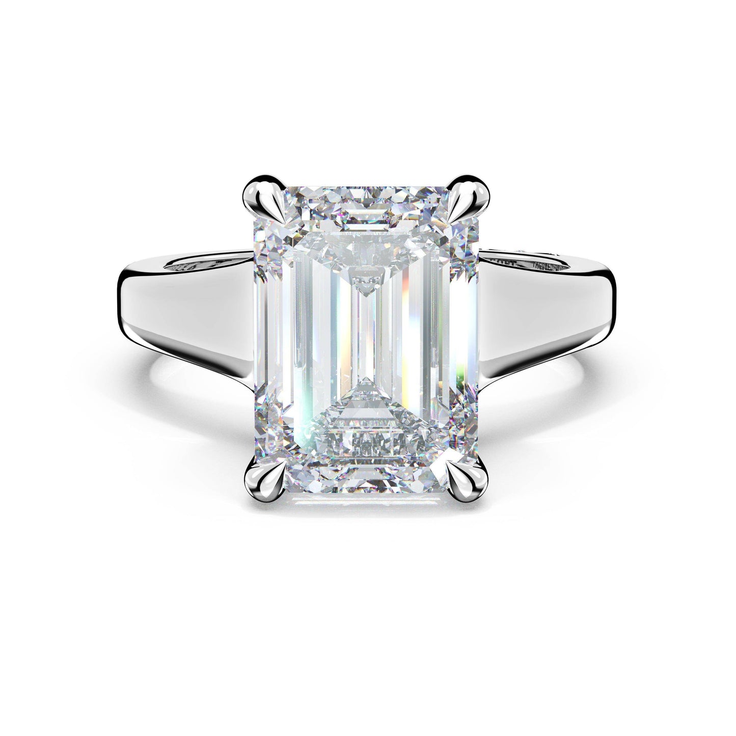 Emerald Solitaire Engagement Ring | Style # 4283 EC