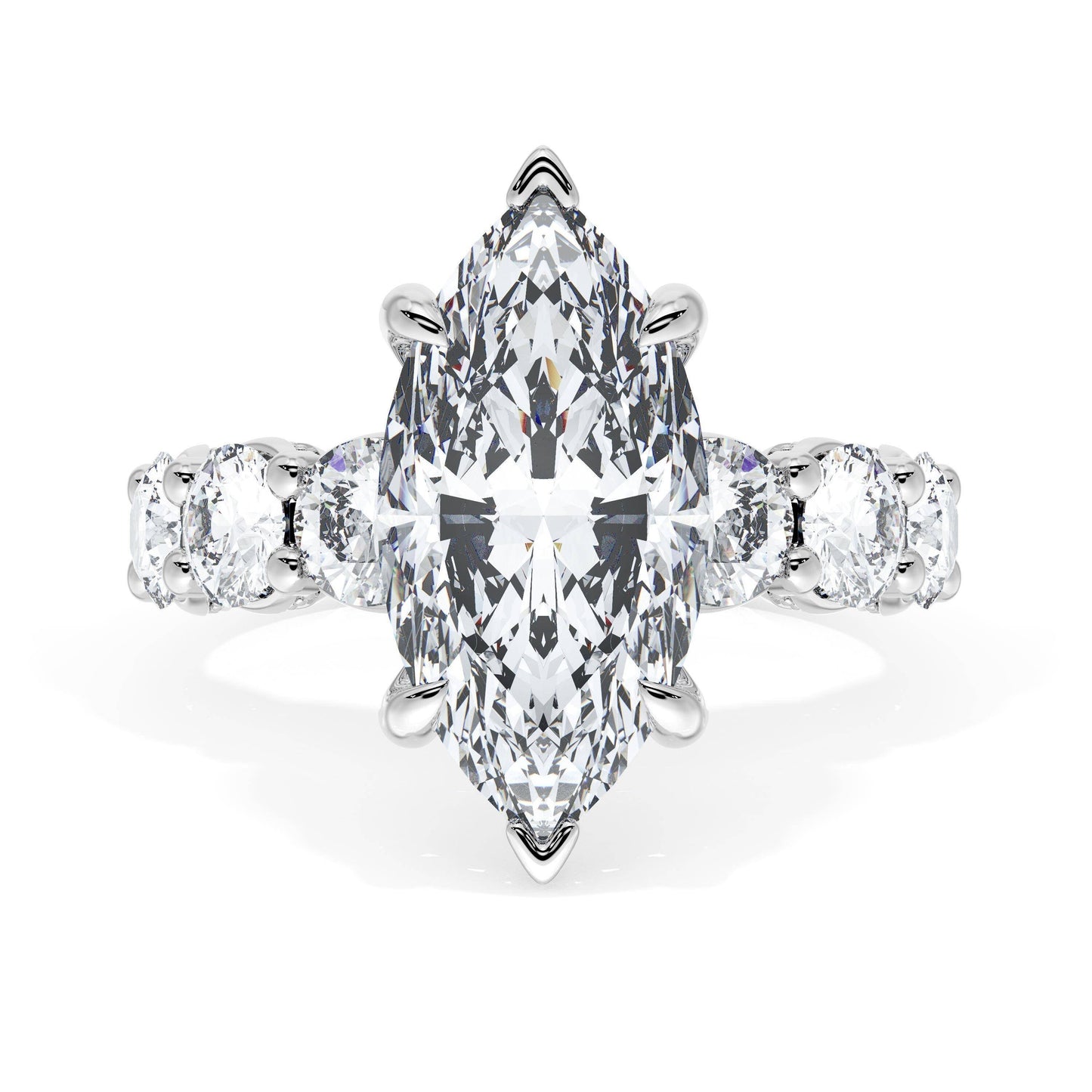 Marquise Solitaire Engagement Ring Style # 416 MQ 16 X 8