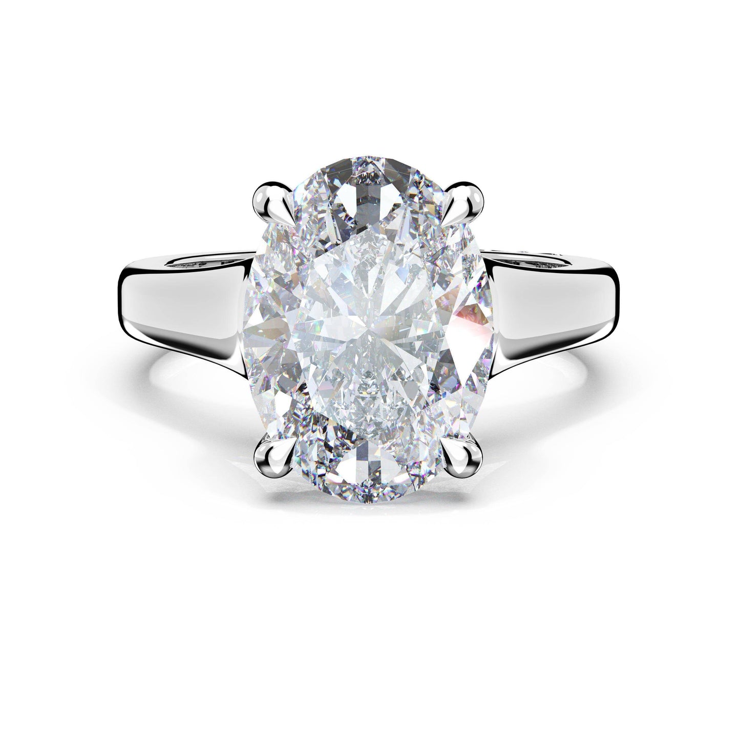 Oval Solitaire Engagement Ring | Style # 4283 OV