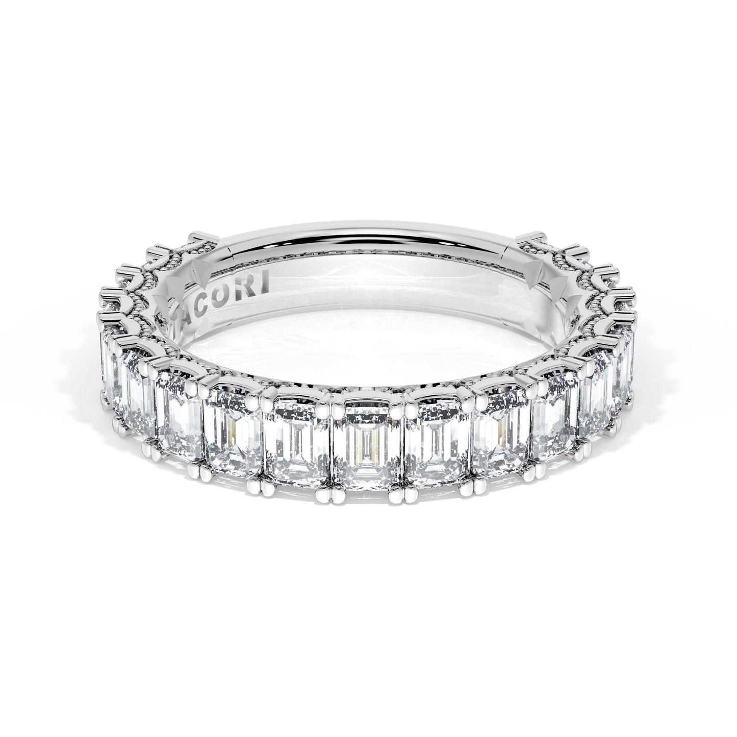 Emerald Cut Diamond Eternity Band Style # 419