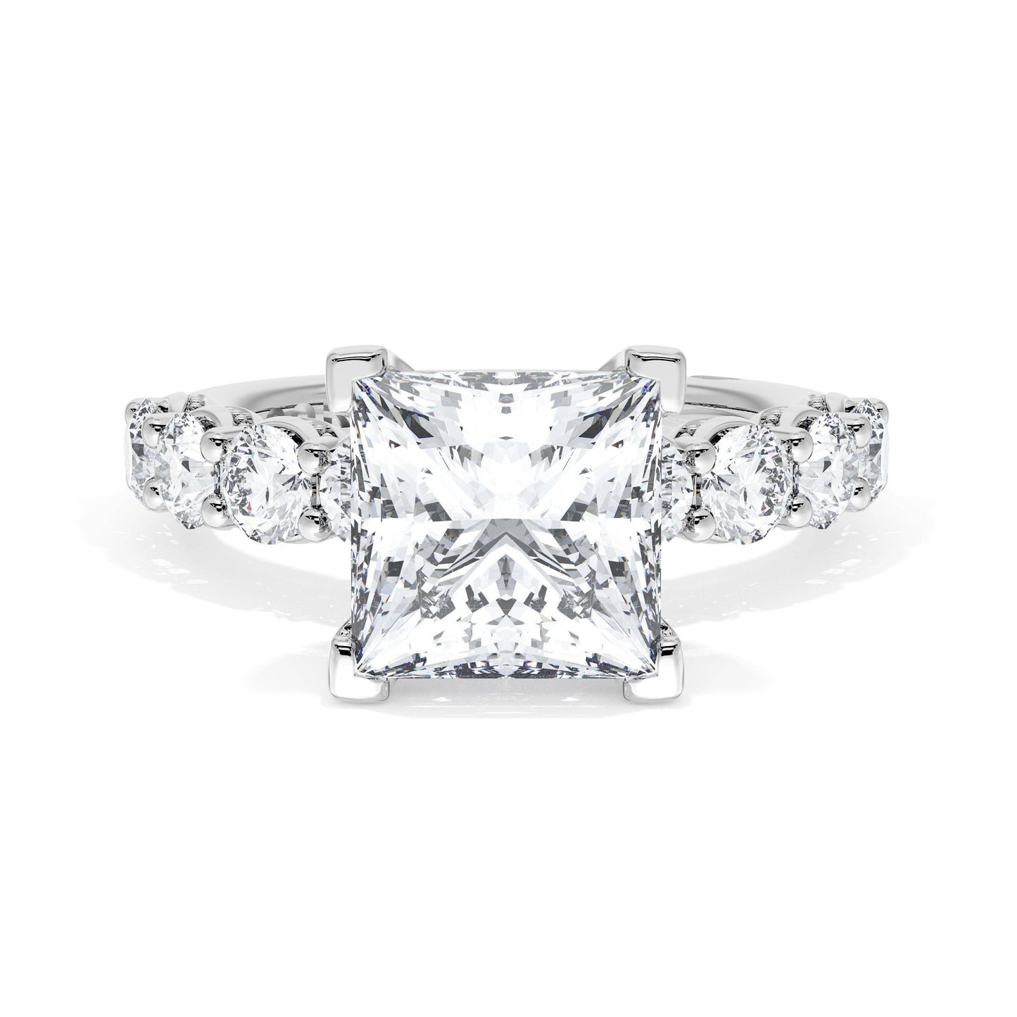 Princess Solitaire Engagement Ring Style # 415PR