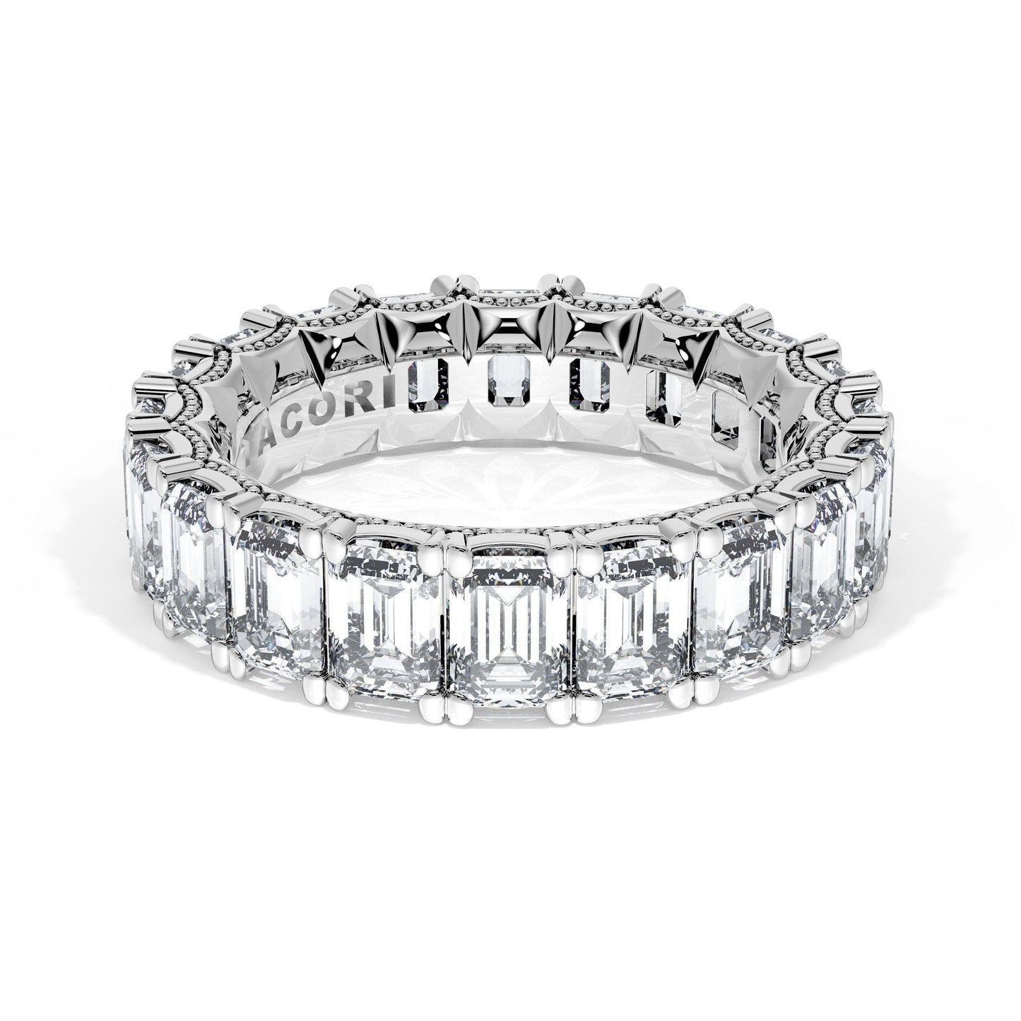 Emerald Cut Diamond Eternity Band Style # 420