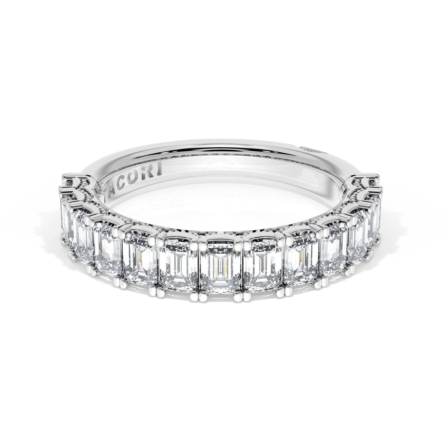 Emerald Cut Diamond Eternity Band Style # 419