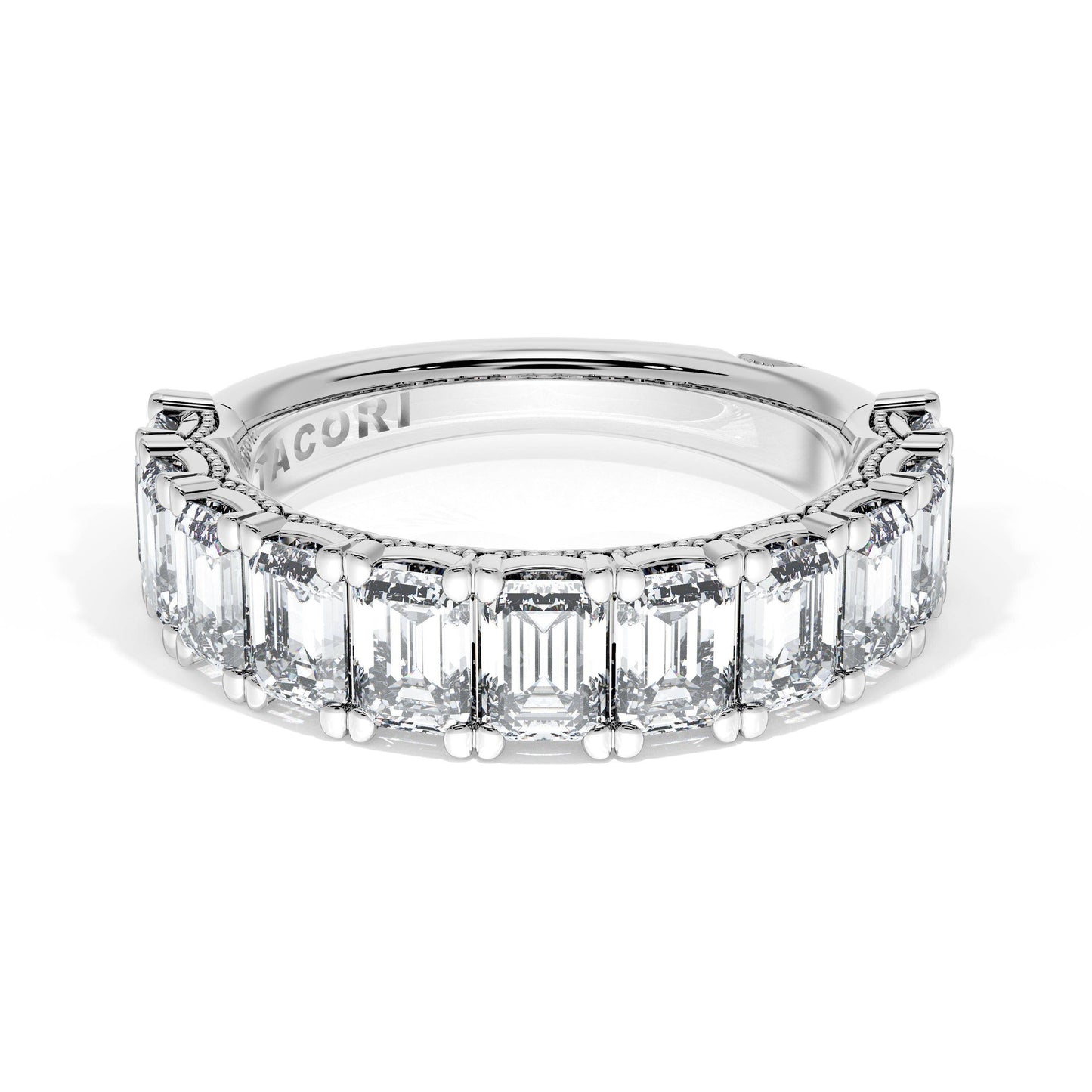 Emerald Cut Diamond Eternity Band Style # 420