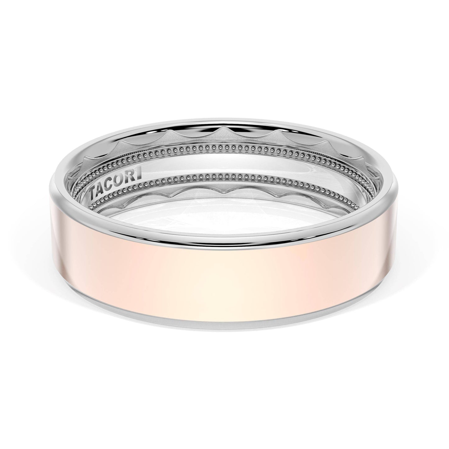Flat High Polish Finish Wedding Band Style # 1665