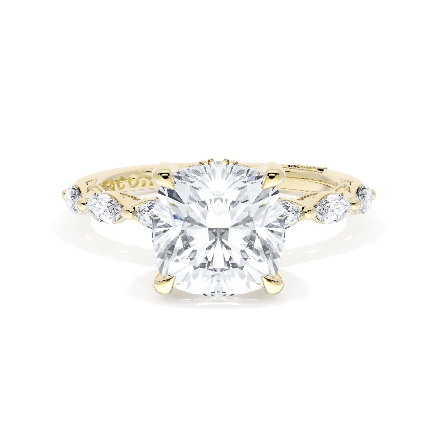 Cushion Solitaire Engagement Ring Style # 42228 CU