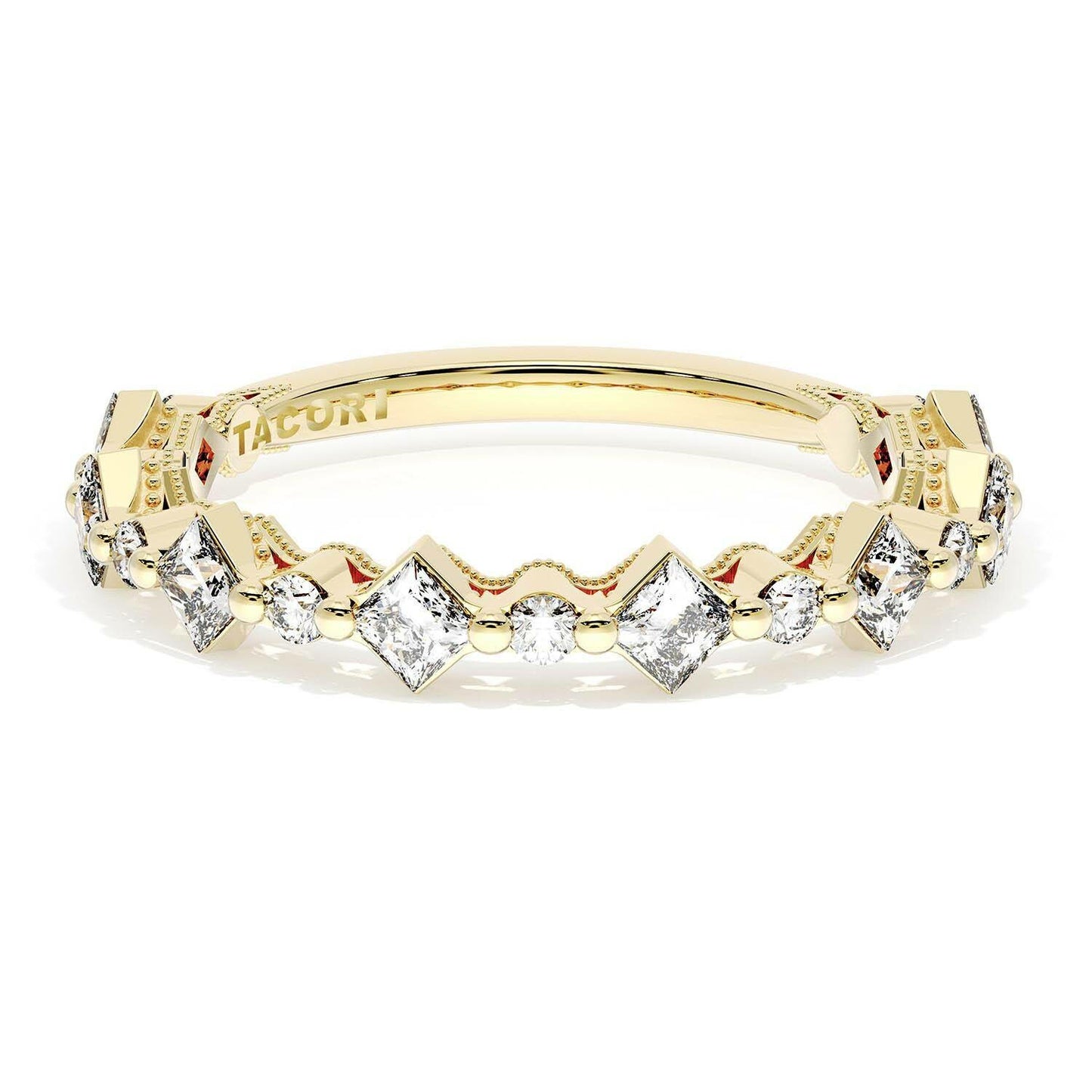 CarrÃ© and Round Diamond Wedding Band Style # 272937 B