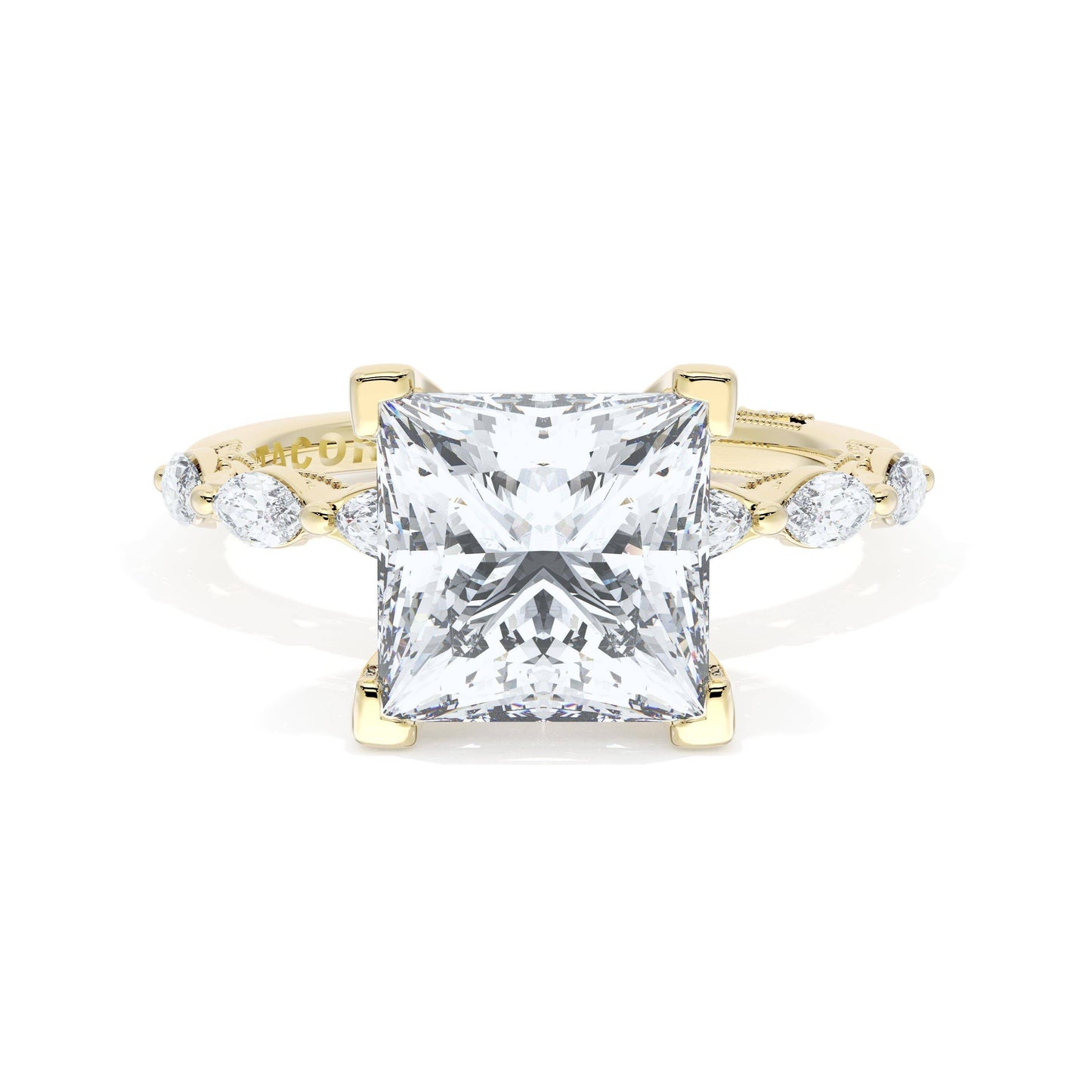 Princess Solitaire Engagement Ring Style # 42225
