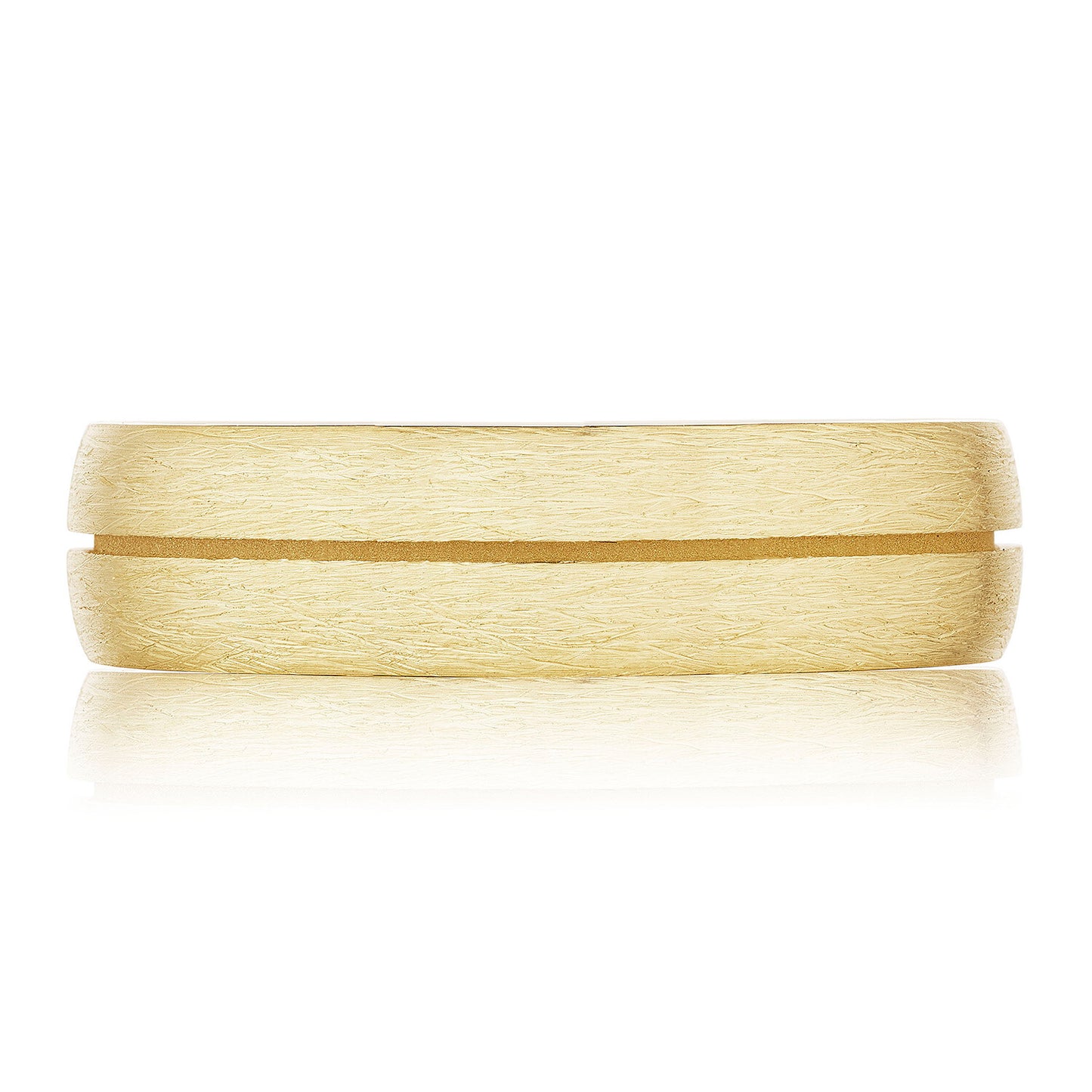 Classic Streamline in Brush Finish Wedding Band Style #142-6