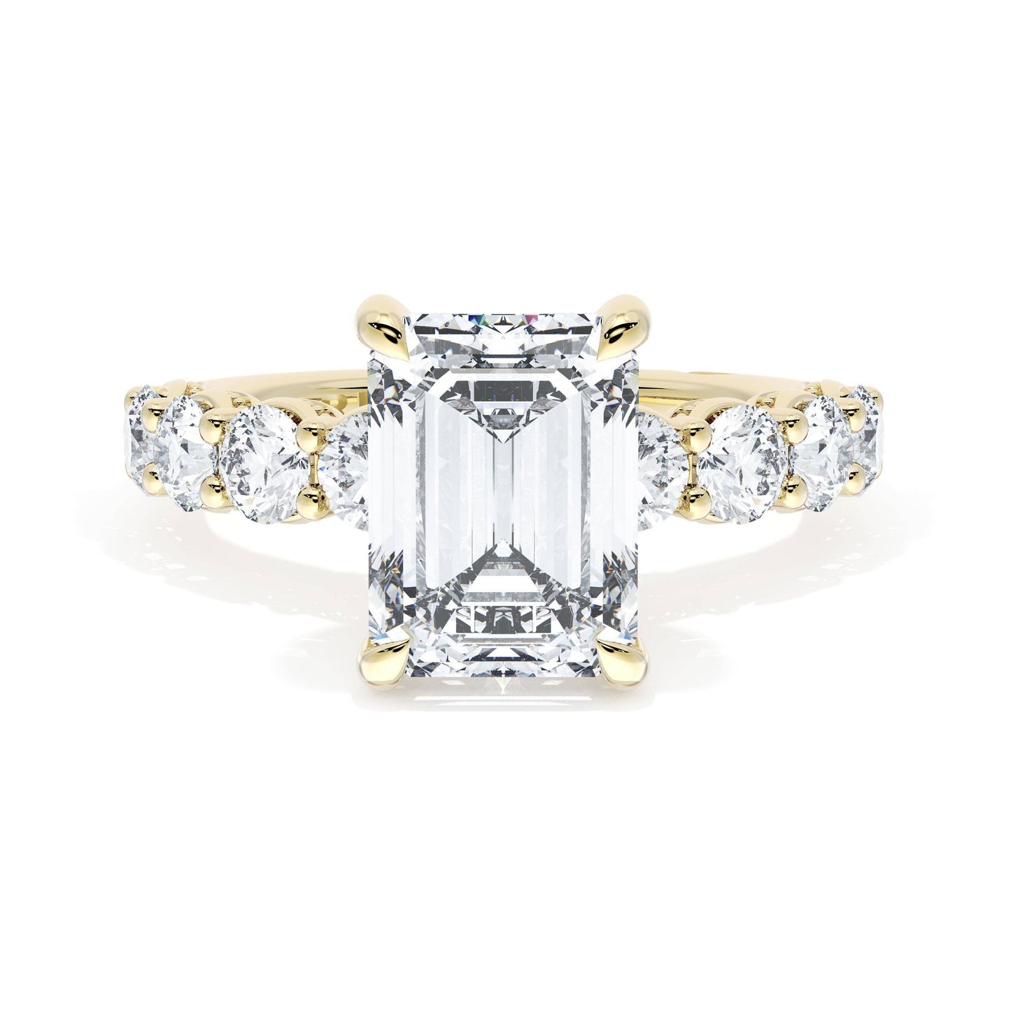 Emerald Solitaire Engagement Ring Style # 415 EC 95 X 7