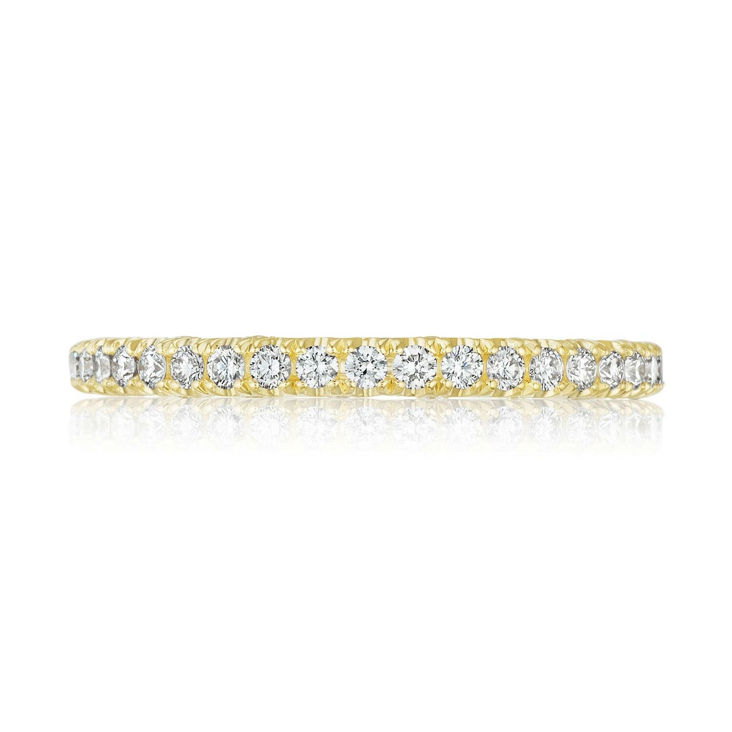French PavÃ© Diamond Wedding Band Style # HT 2545