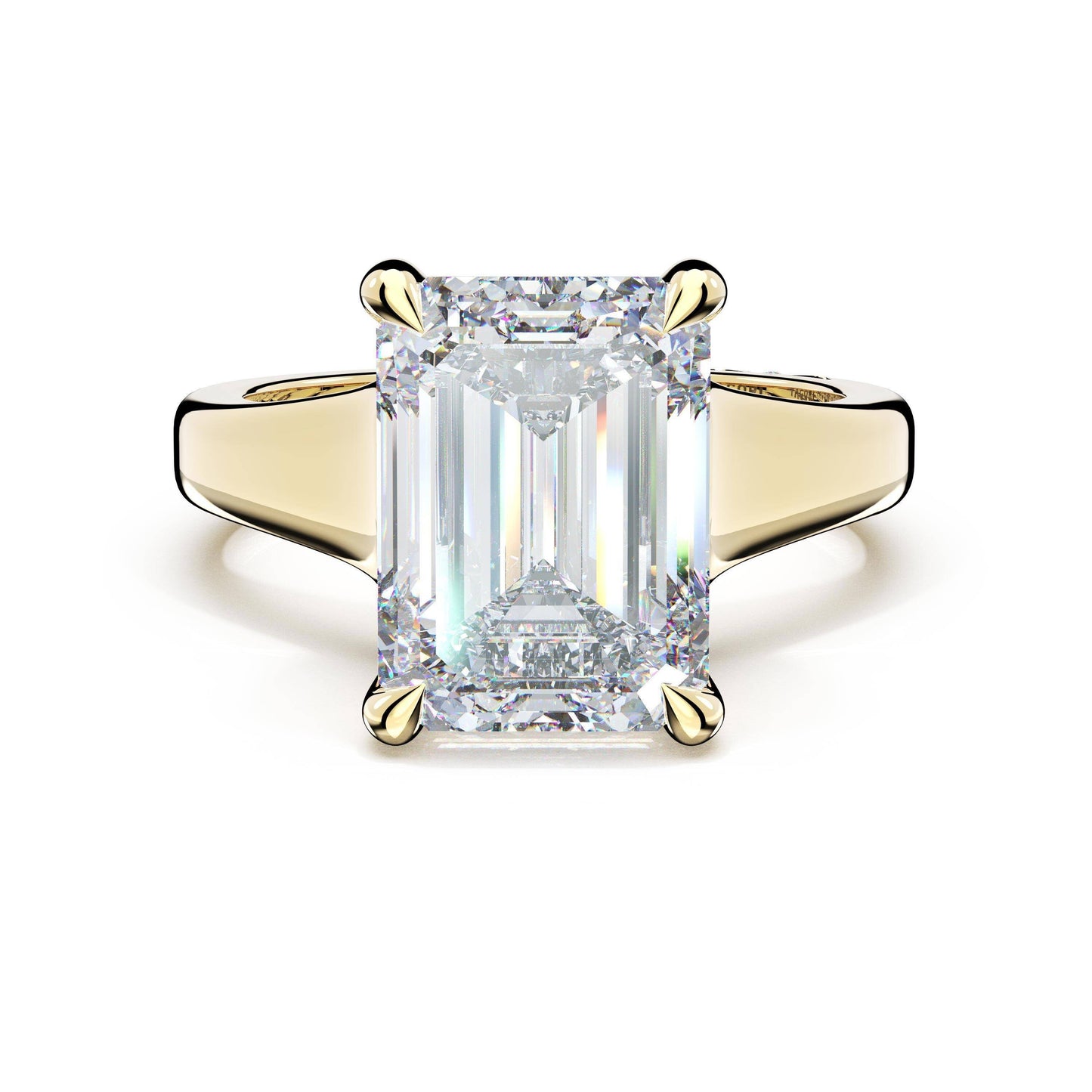 Emerald Solitaire Engagement Ring | Style # 4283 EC