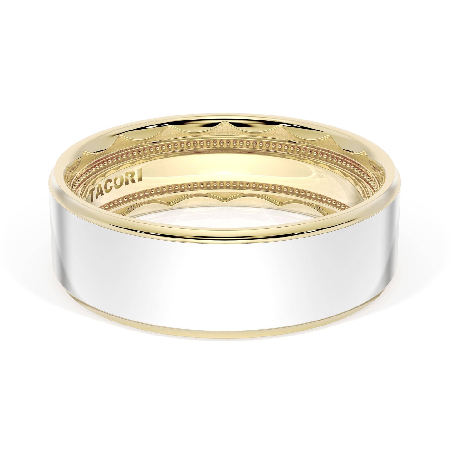 Flat High Polish Finish Wedding Band Style # 1665