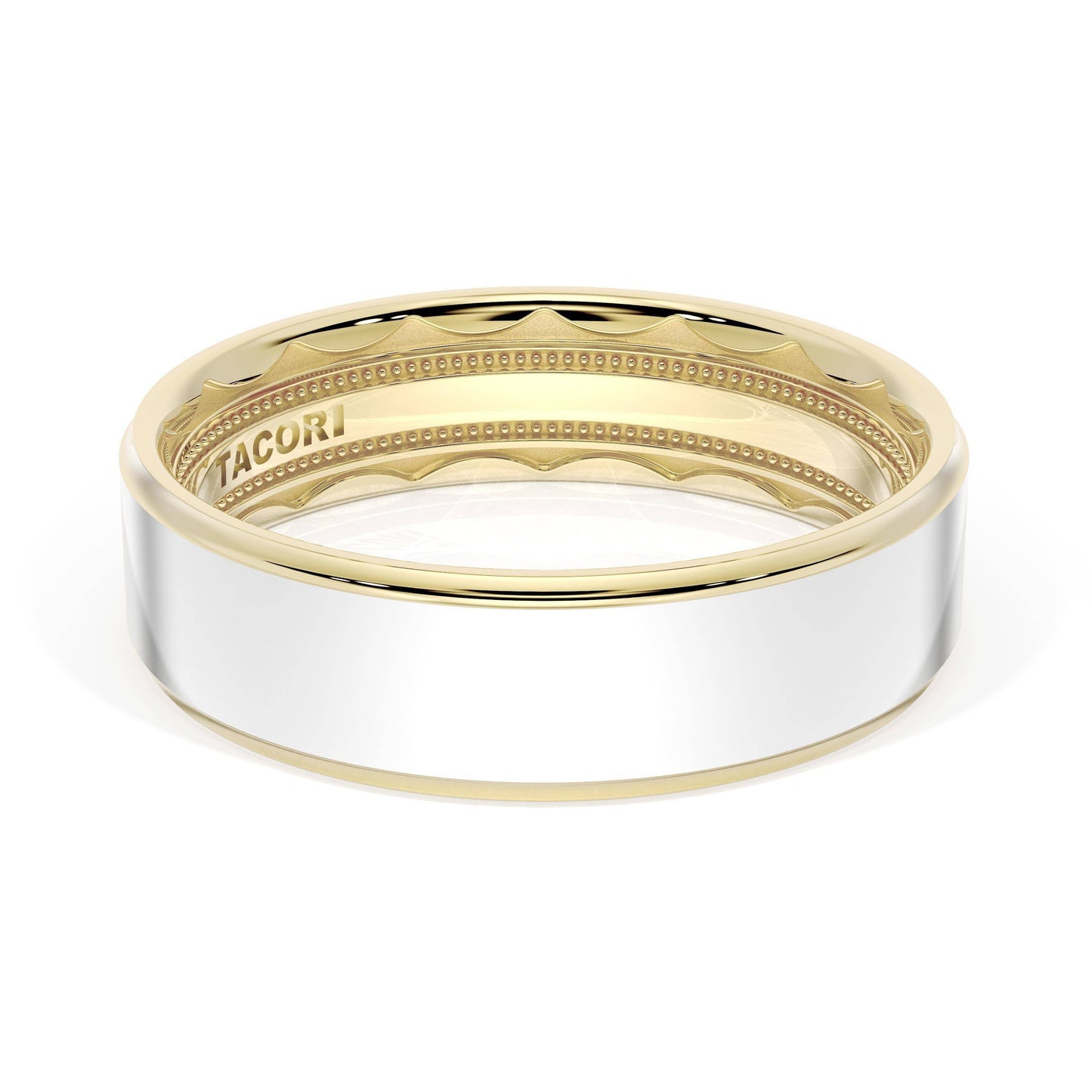 Flat High Polish Finish Wedding Band Style # 1665