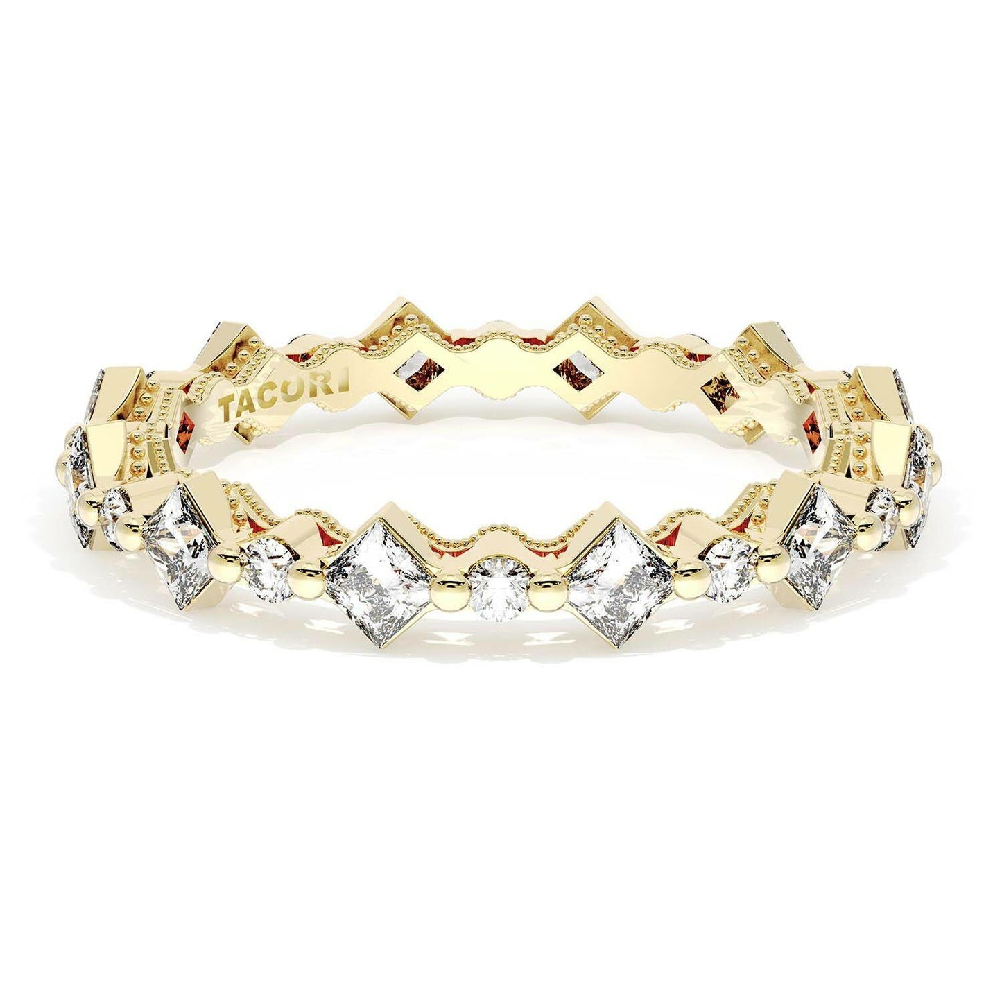 CarrÃ© and Round Diamond Wedding Band Style # 272937 B