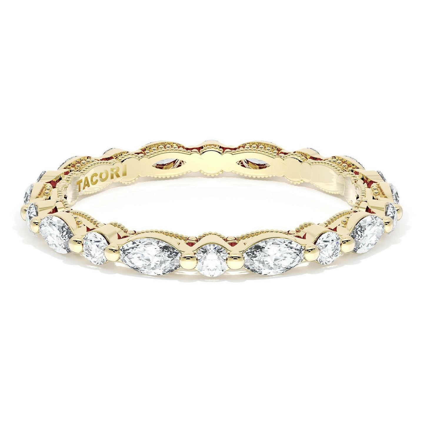 Marquise and Round Diamond Wedding Band Style # 272822 B 12