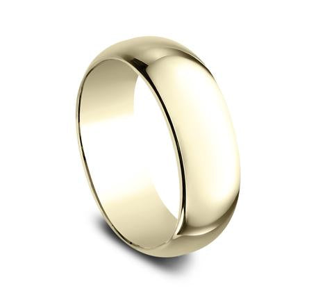 Benchmark Yellow Gold 8mm Ring SKU 180Y