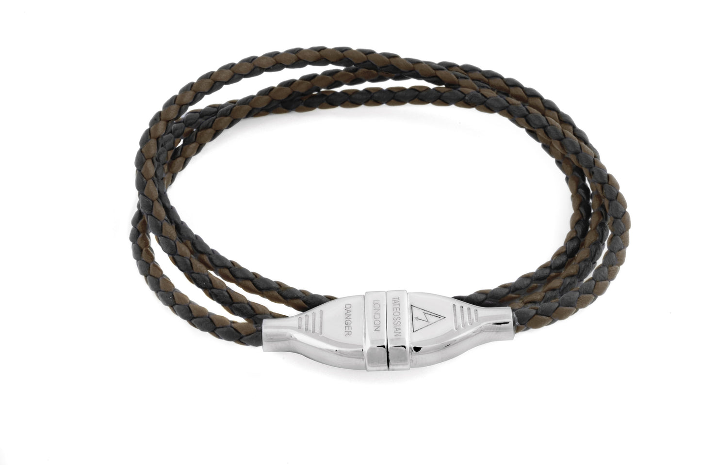 Tateossian Mens Bracelet,  #BL4307 - Electric Silver