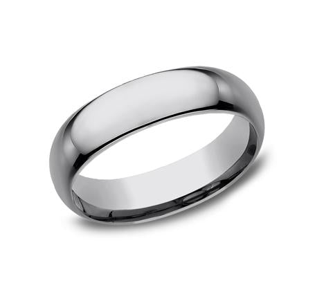 Benchmark White Gold 6mm Ring SKU HDCF160W