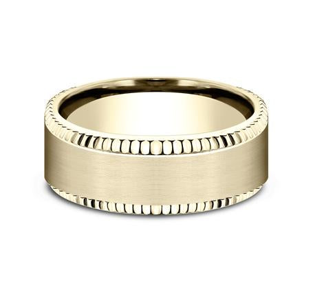 Benchmark Yellow Gold 8mm Ring SKU CF188527Y