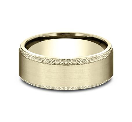 Benchmark Yellow Gold 8mm Ring SKU CF188749Y
