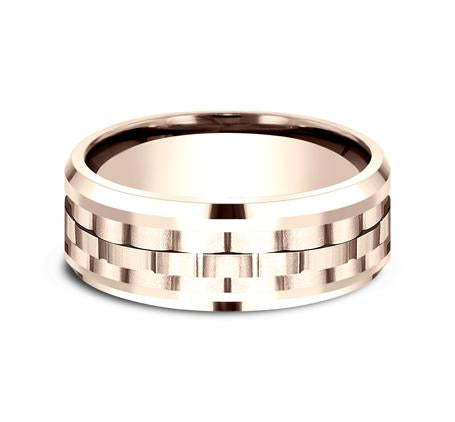 Ammara Stone Rose Gold 8mm Ring SKU CF408672R