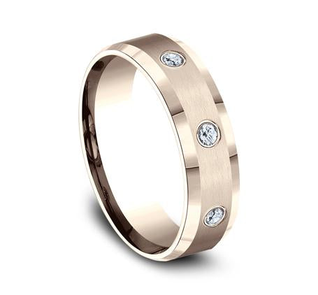 Benchmark Rose Gold 6mm Diamond Ring SKU CF526132R