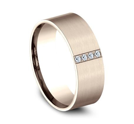 Benchmark Rose Gold 8mm Diamond Ring SKU CF528712R