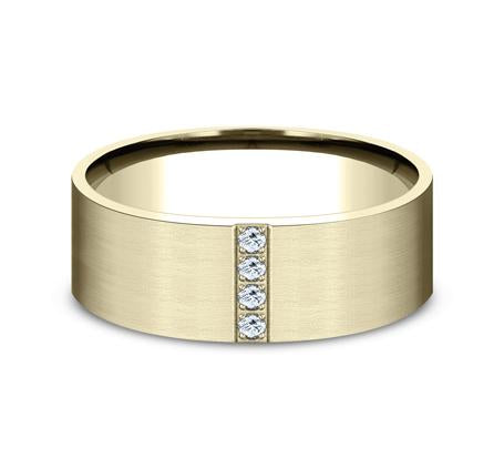 Benchmark Yellow Gold 8mm Diamond Ring SKU CF528712Y