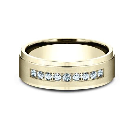 Benchmark Yellow Gold 7mm Diamond Ring SKU CF67380Y